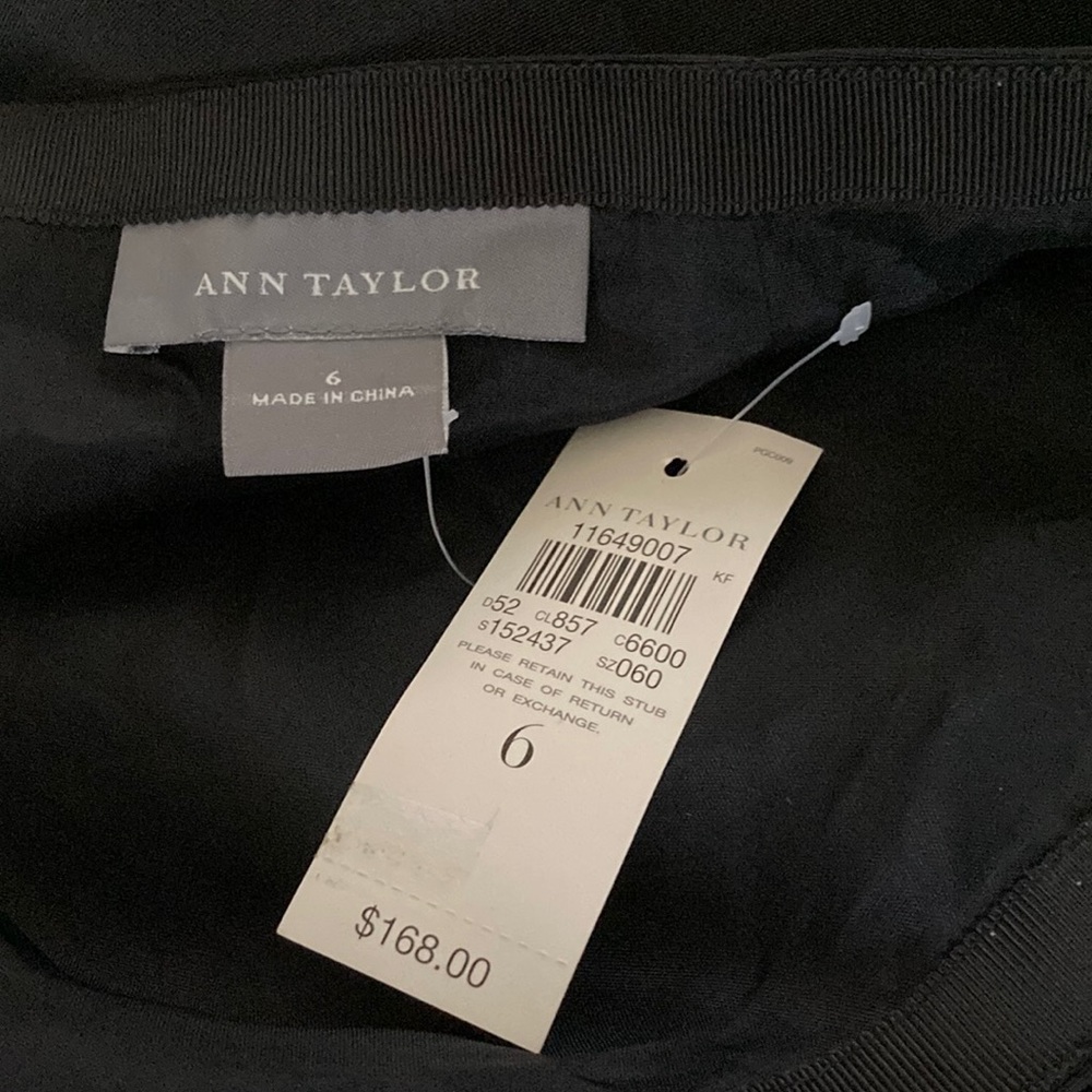 NWT Ann Taylor size 6 black trumpet formal maxi skirt lined - Picture 2 of 2